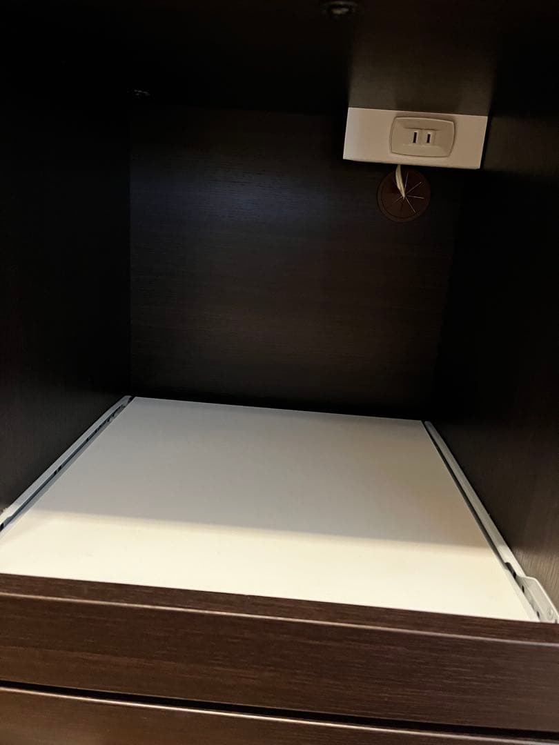 【たのメル便送料込み】食器棚　キッチンボード ニトリ コパン 80KB DBR