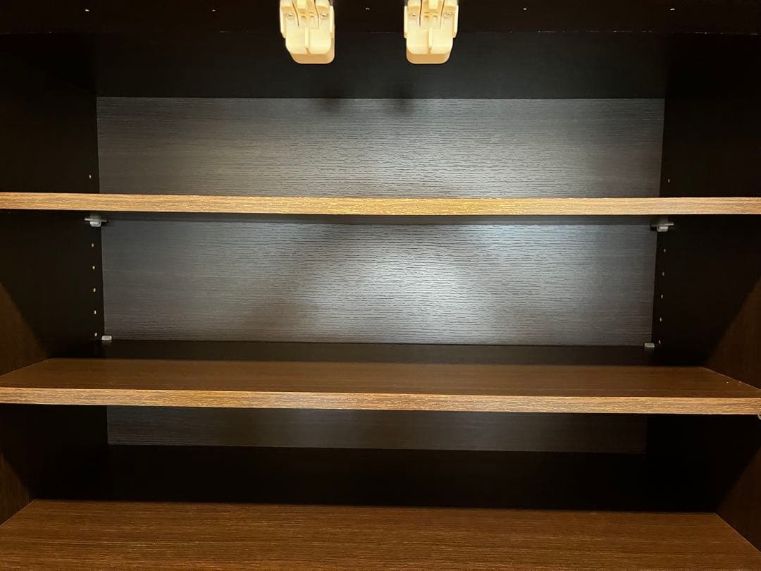 【たのメル便送料込み】食器棚　キッチンボード ニトリ コパン 80KB DBR