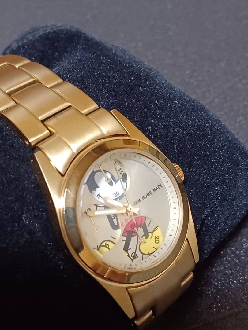 最終お値下げ⭐JAMMADE⭐ミッキーマウス腕時計ゴールド