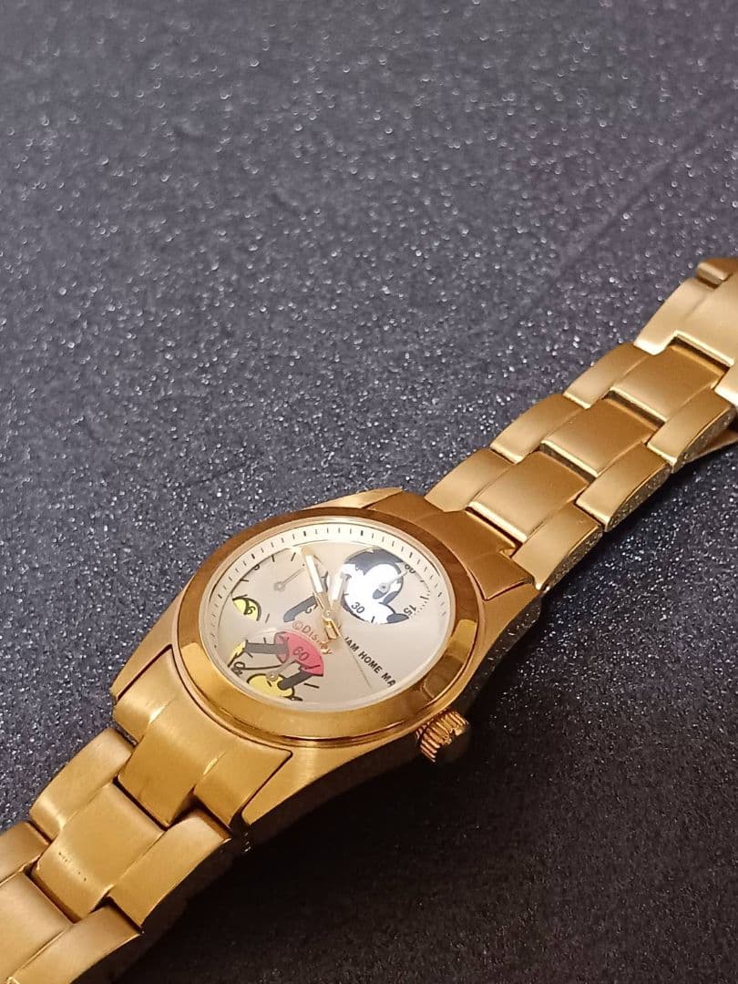 最終お値下げ⭐JAMMADE⭐ミッキーマウス腕時計ゴールド