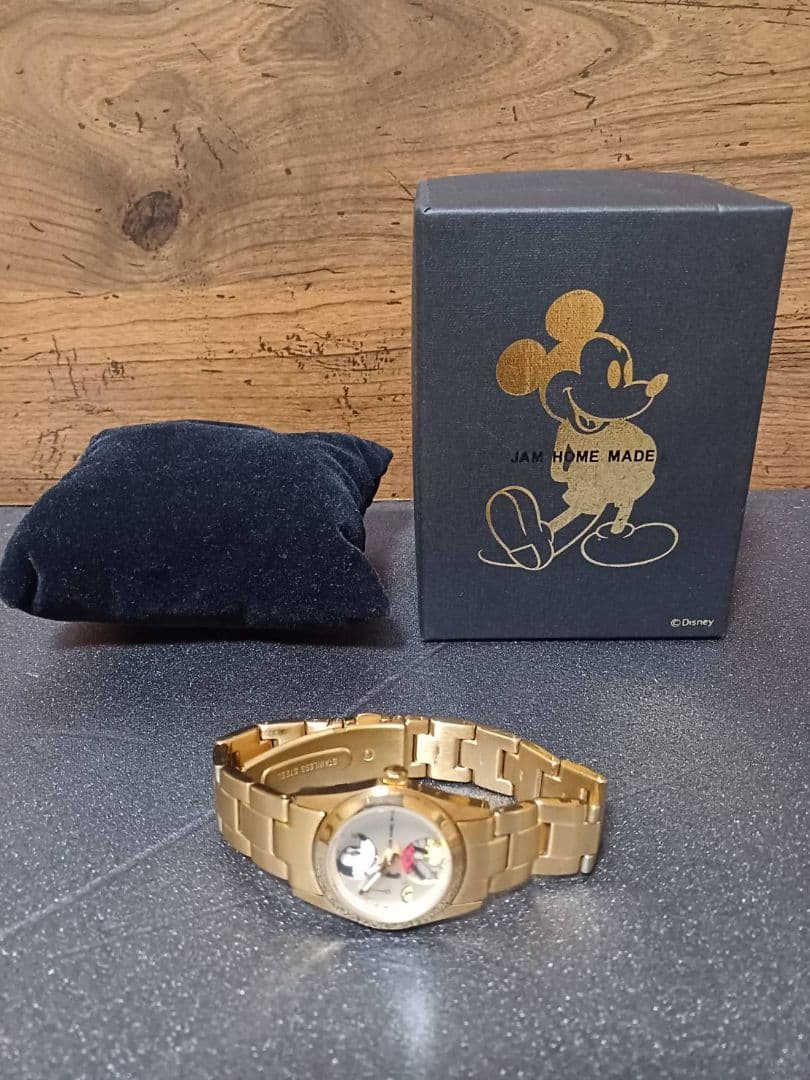 最終お値下げ⭐JAMMADE⭐ミッキーマウス腕時計ゴールド