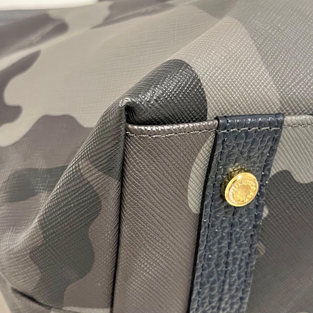 【美品】A.D.M.J 迷彩　 トートバッグ　王冠　カモフラ　スパンコール