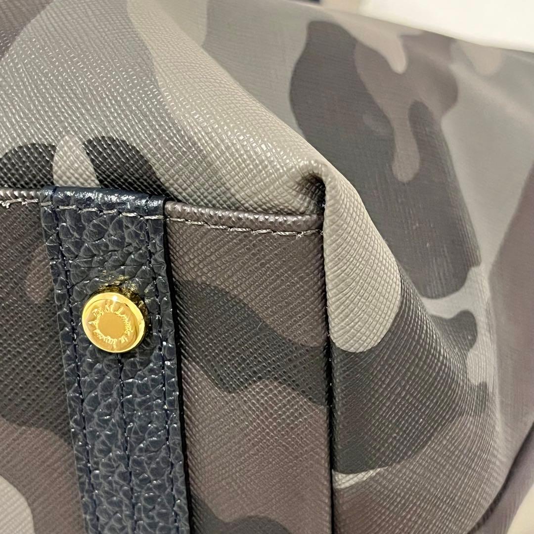 【美品】A.D.M.J 迷彩　 トートバッグ　王冠　カモフラ　スパンコール