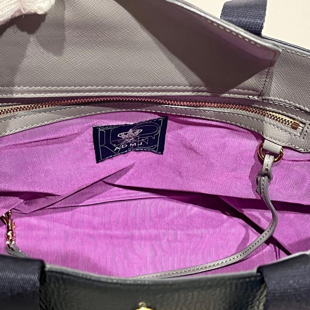 【美品】A.D.M.J 迷彩　 トートバッグ　王冠　カモフラ　スパンコール