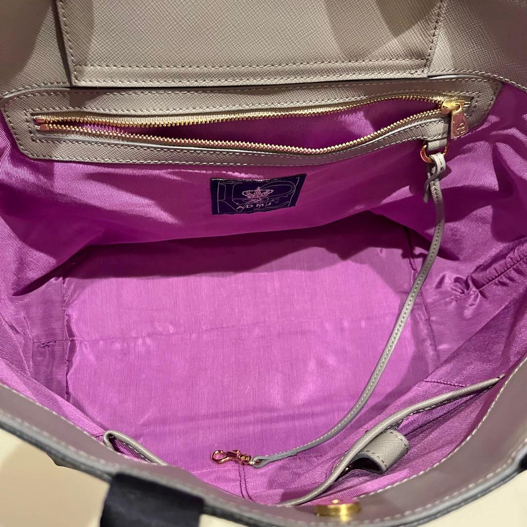 【美品】A.D.M.J 迷彩　 トートバッグ　王冠　カモフラ　スパンコール