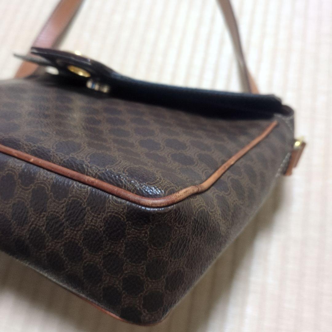 セリーヌ レザー ショルダーバッグ　オールドセリーヌ