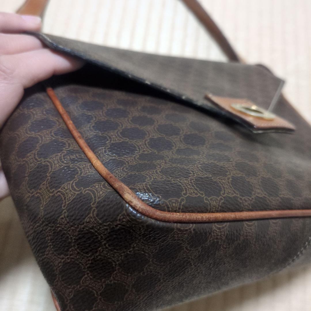 セリーヌ レザー ショルダーバッグ　オールドセリーヌ