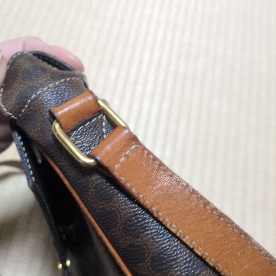 セリーヌ レザー ショルダーバッグ　オールドセリーヌ