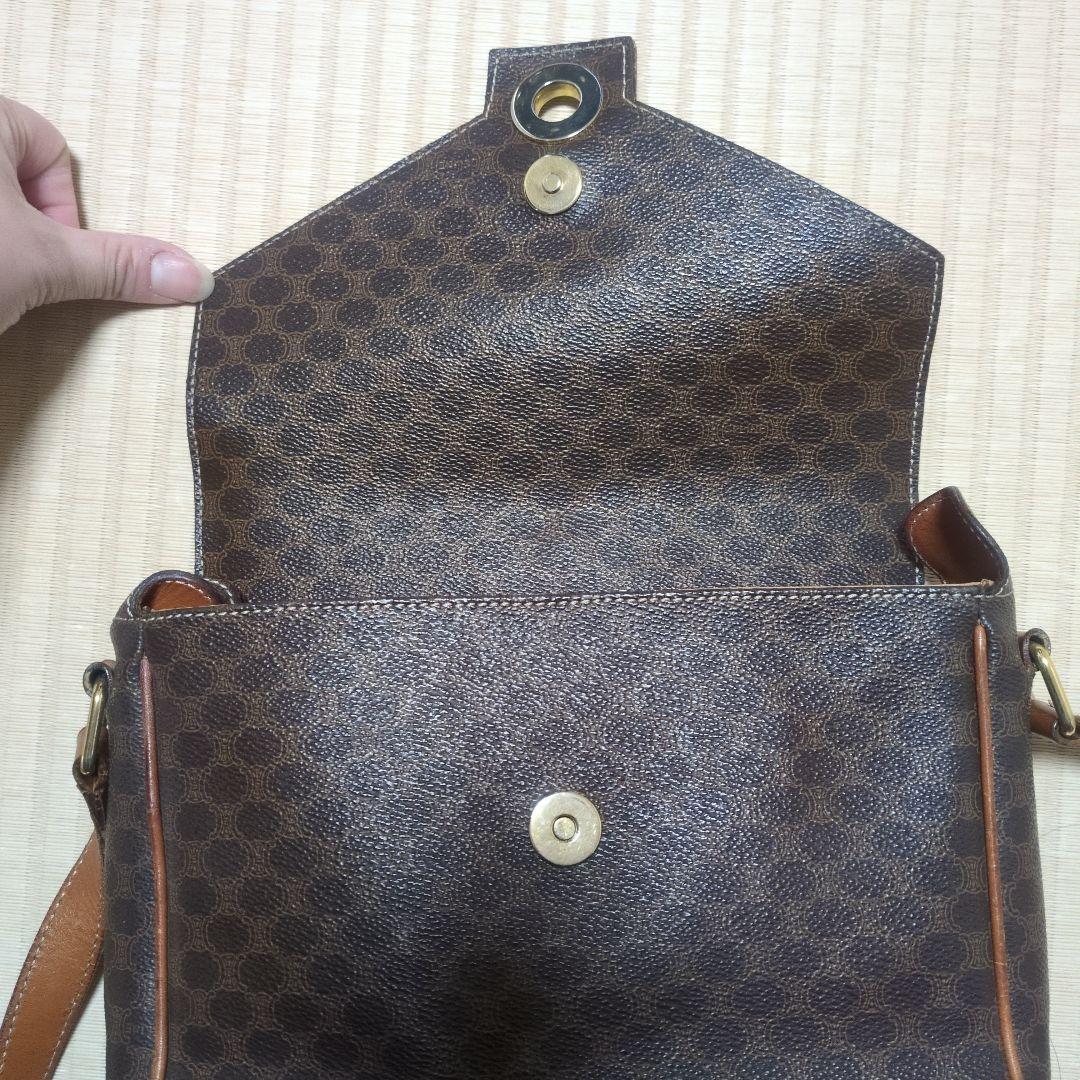 セリーヌ レザー ショルダーバッグ　オールドセリーヌ