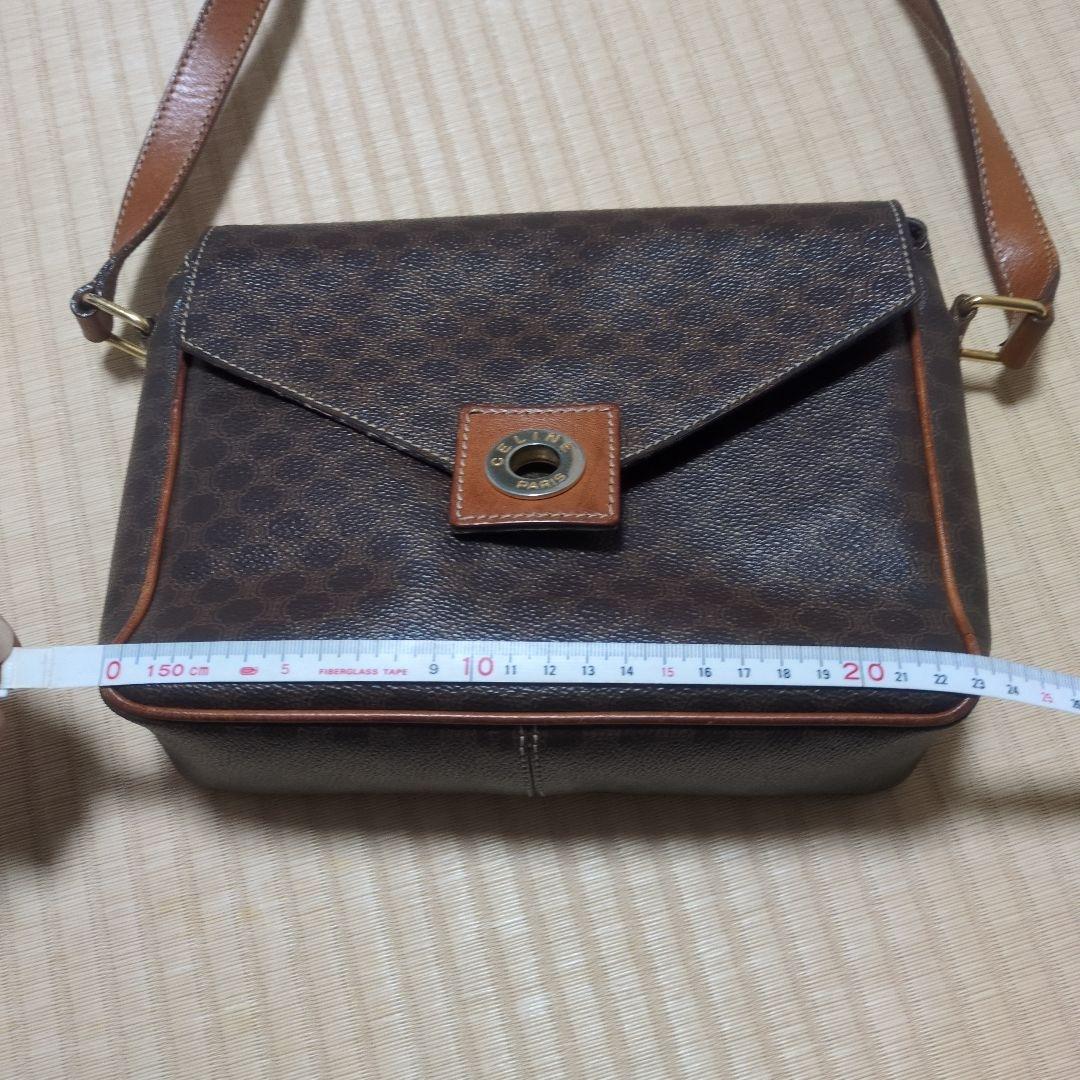 セリーヌ レザー ショルダーバッグ　オールドセリーヌ