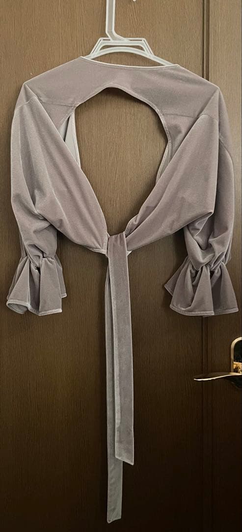 スーツ・フォーマル・ドレス Ameri Vintage 2WAY CURVE VELOURS DRESS