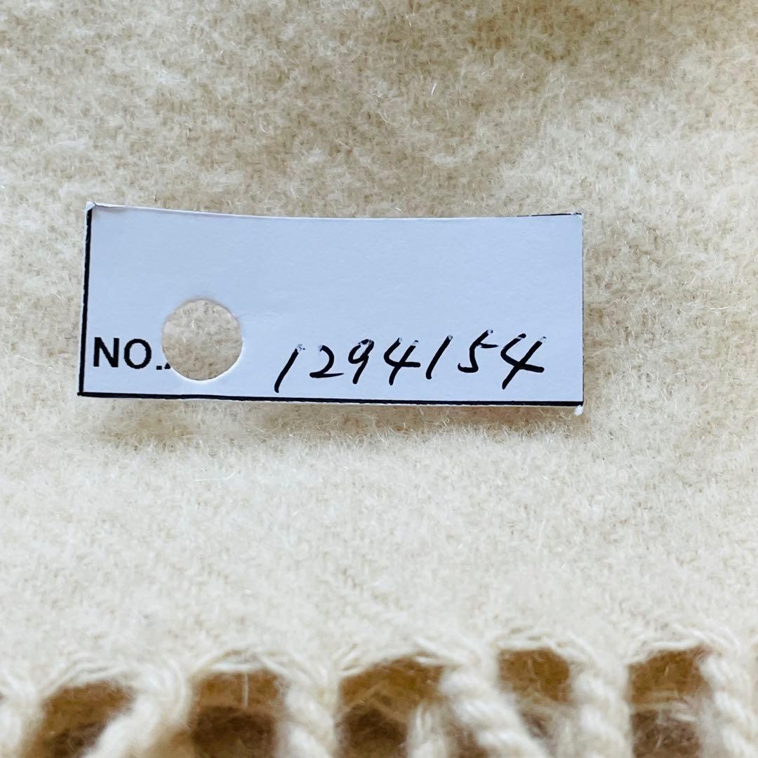 ジョンストンズ カシミヤ100% マフラー ベージュ スコットランド製