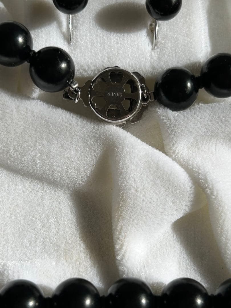 ロイヤルジュエリー・ジェット ネックレス&イヤリングset 美品‼️