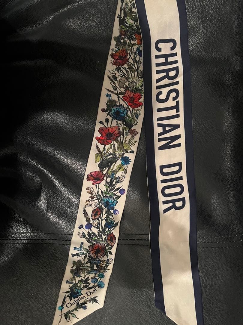 CHRISTIAN DIOR 花柄リボン