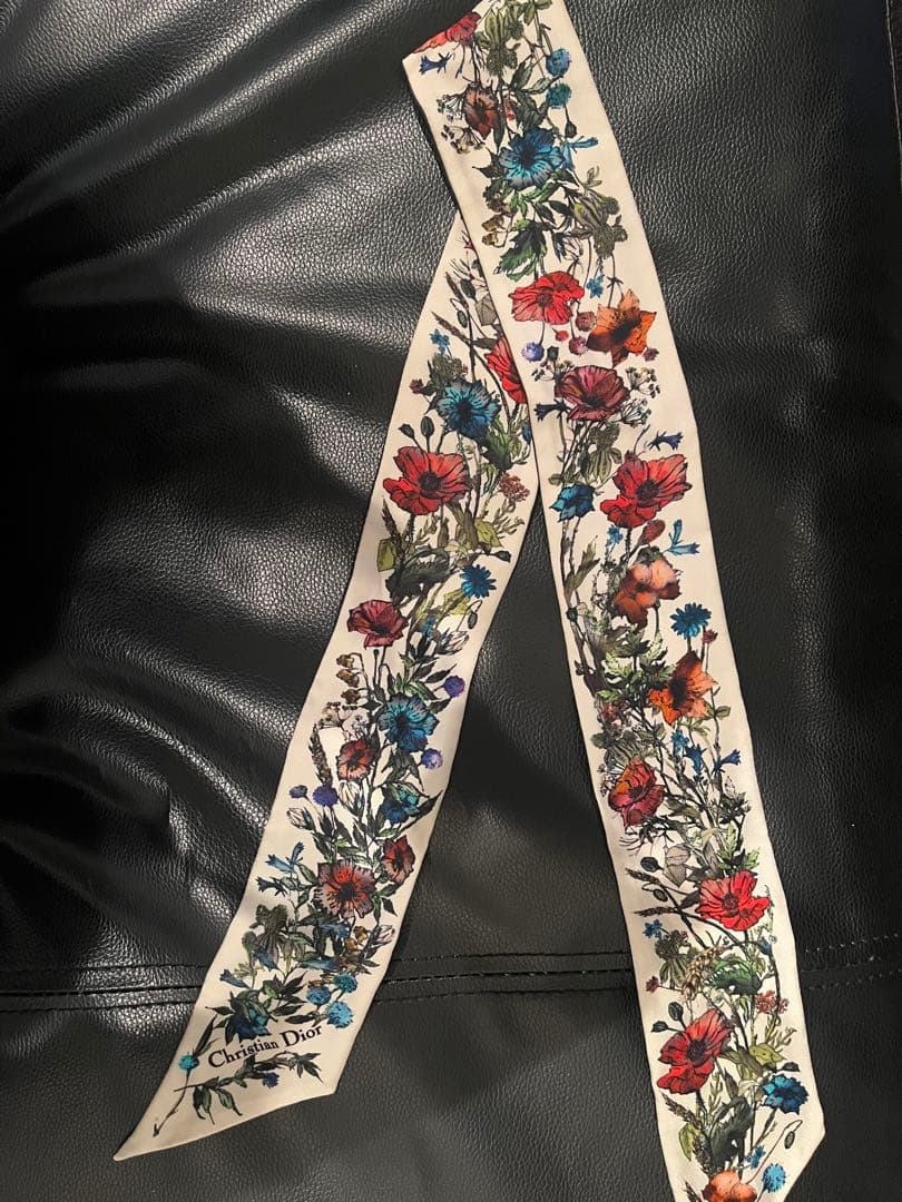 CHRISTIAN DIOR 花柄リボン