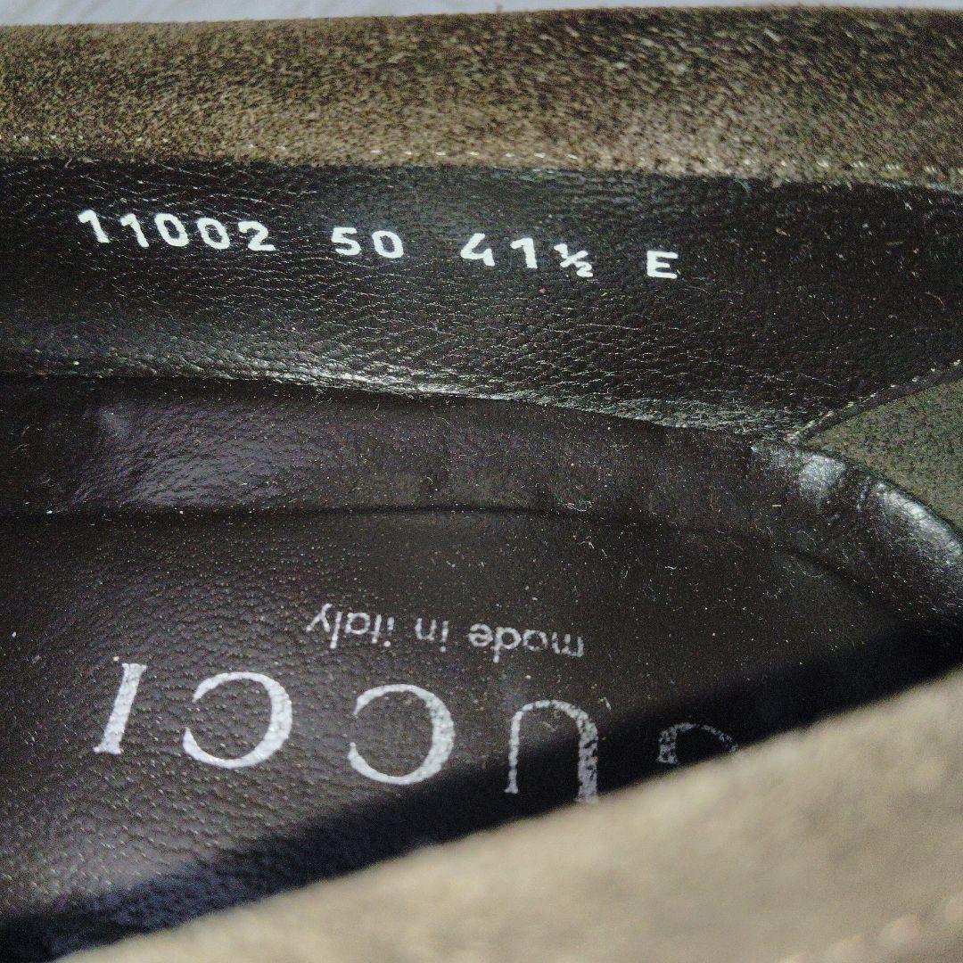 【美品】GUCCI　ホースビットローファー　スエード　ブラウン　41.5