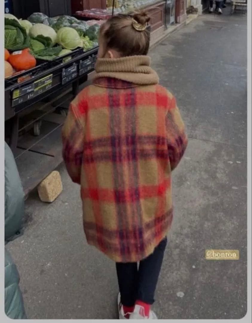 【新品タグ付】BONTON ボントン チェックコート