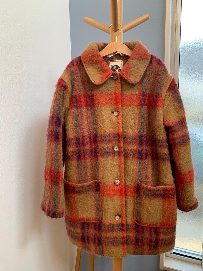 【新品タグ付】BONTON ボントン チェックコート