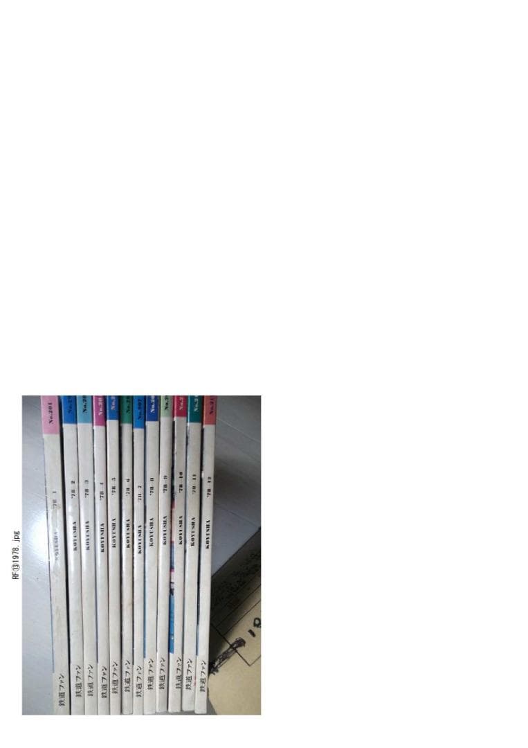 鉄道ファンバックナンバー　１冊約３０円