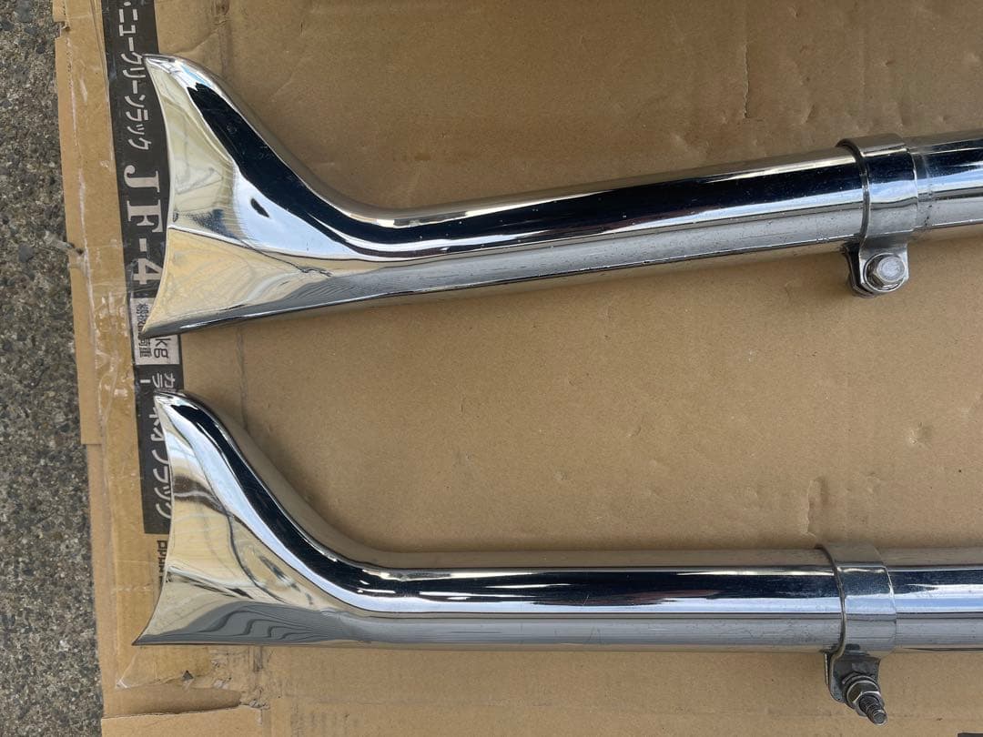 ハーレーダビッドソンフィッシュテールマフラー左右セット