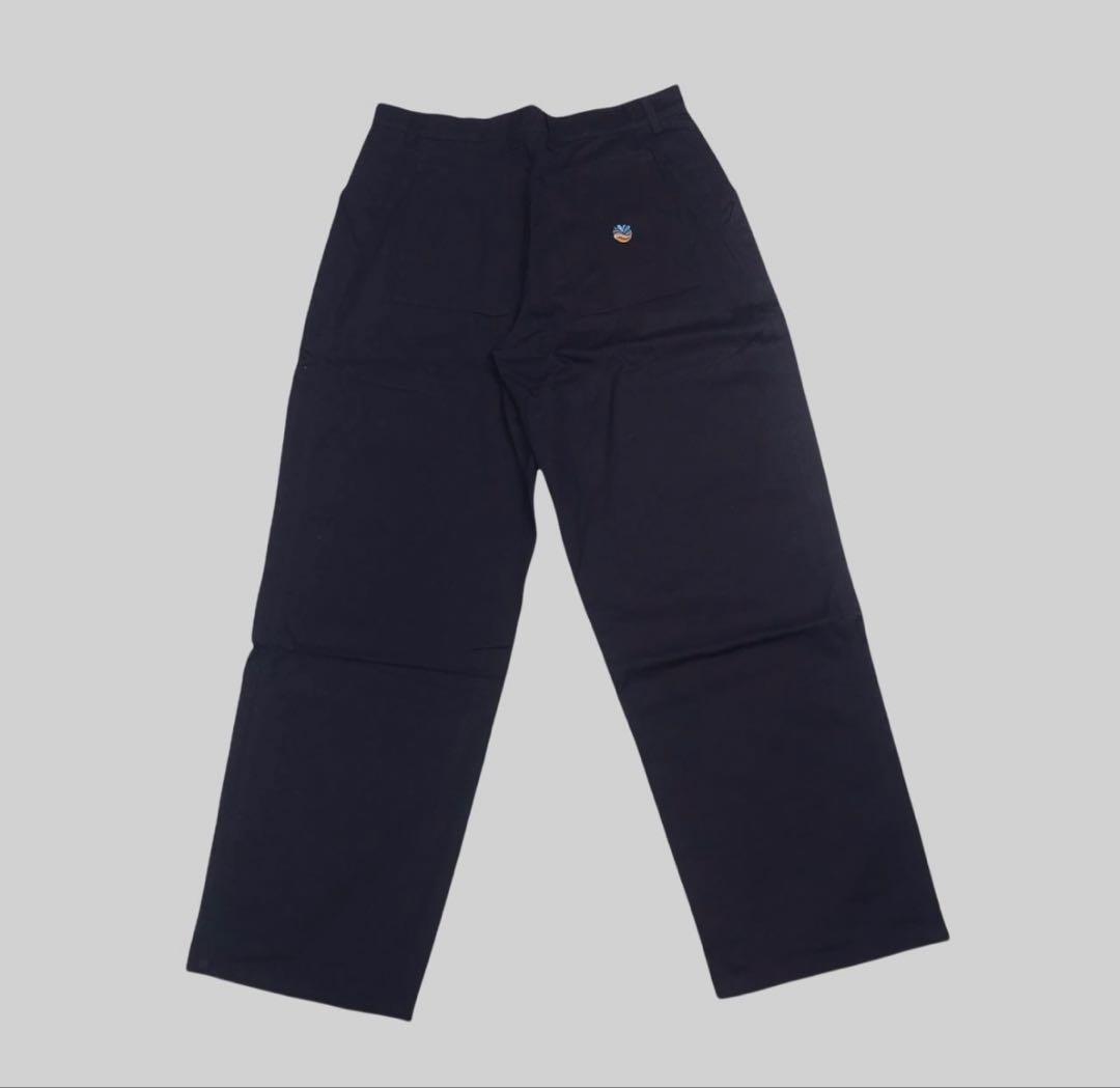 90’s UK//deadstock/コットンツイルパンツ/ネイビー