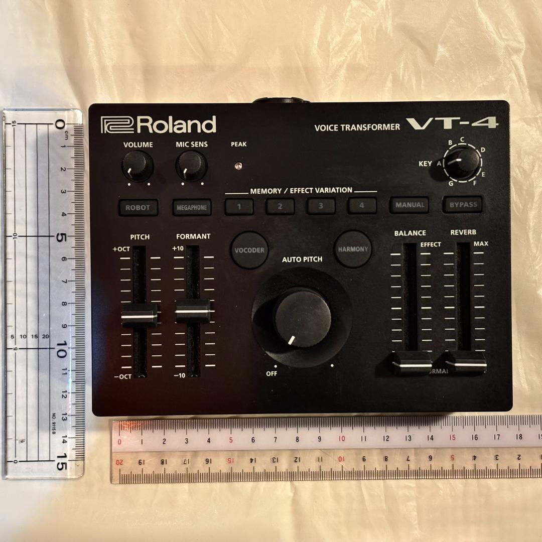 【中古美品】Roland VT-4 ボイストランスフォーマー　マイクケーブル付