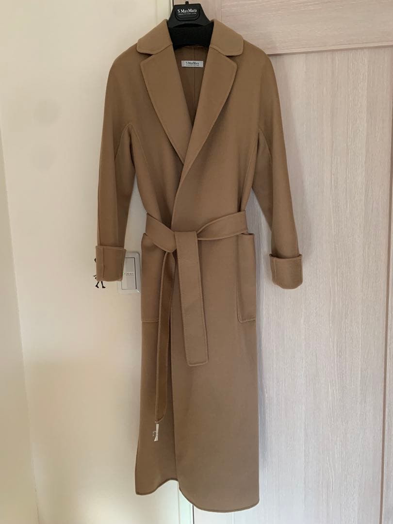 近年　Sマックスマーラ　ダブルフェイス　クチートアマーノ　キャメル　コート