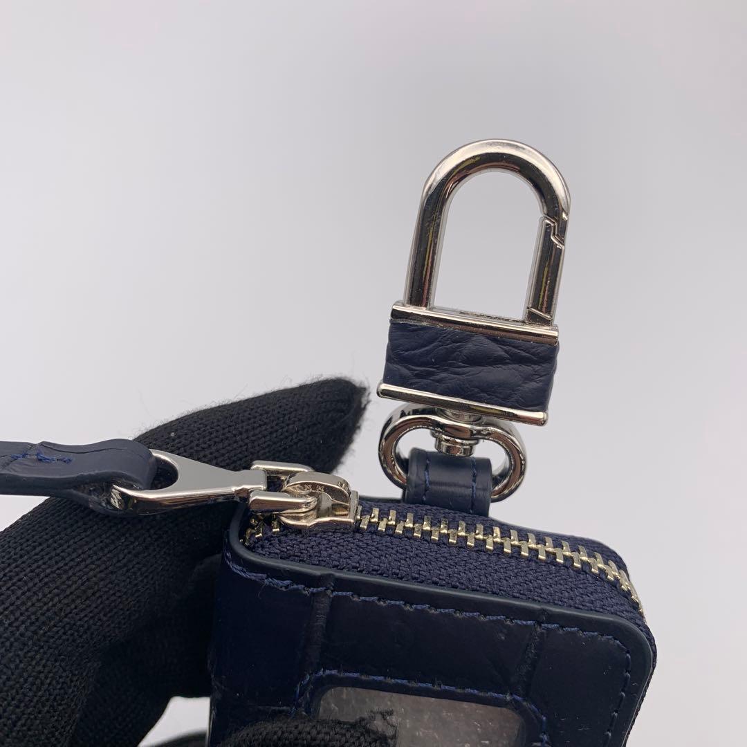 キーケース　クロコダイル　本革　キーホルダー　キーレス