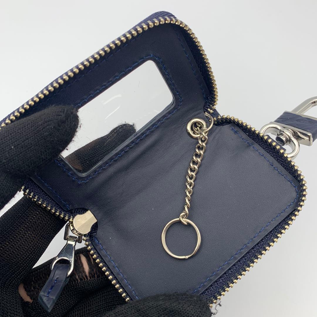 キーケース　クロコダイル　本革　キーホルダー　キーレス