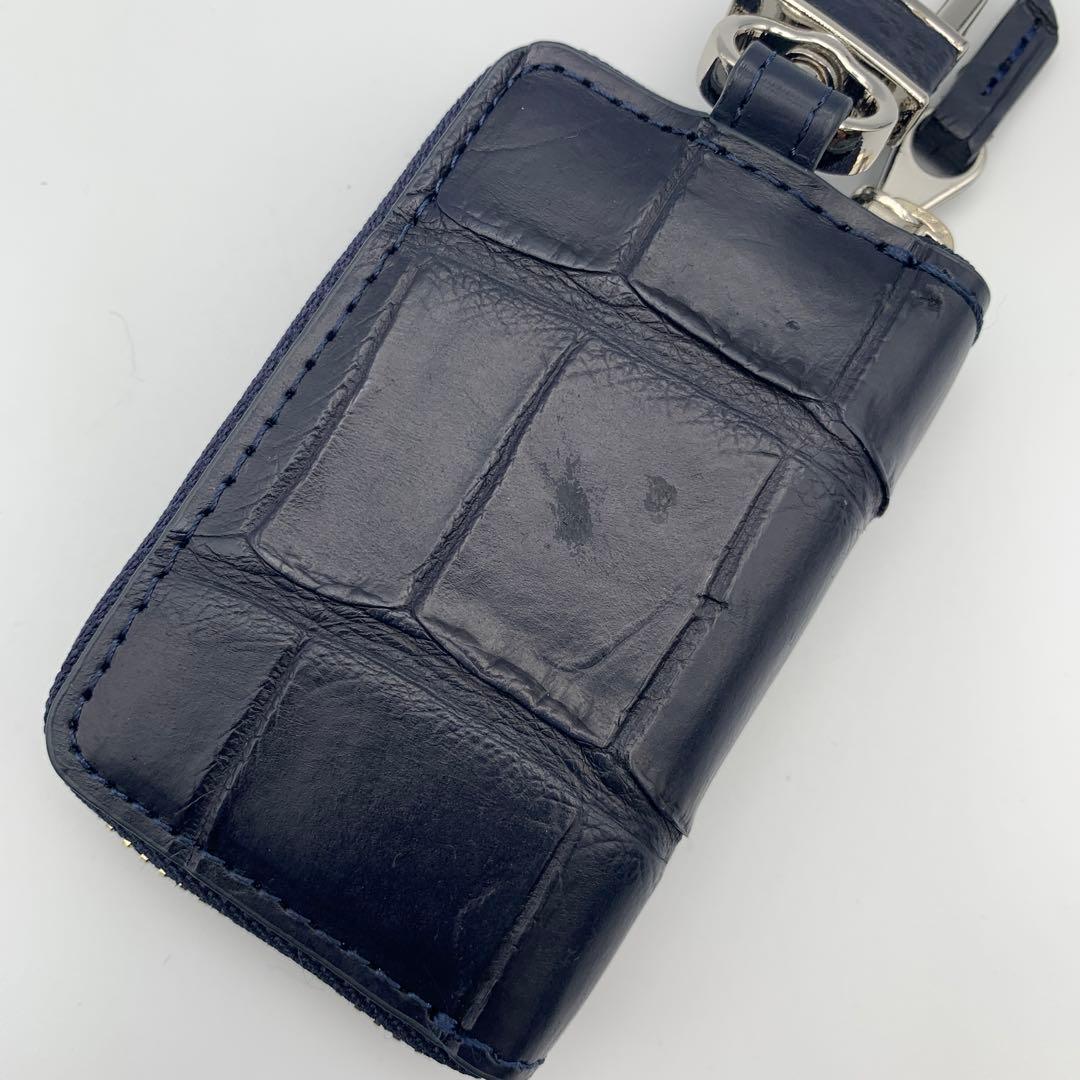 キーケース　クロコダイル　本革　キーホルダー　キーレス