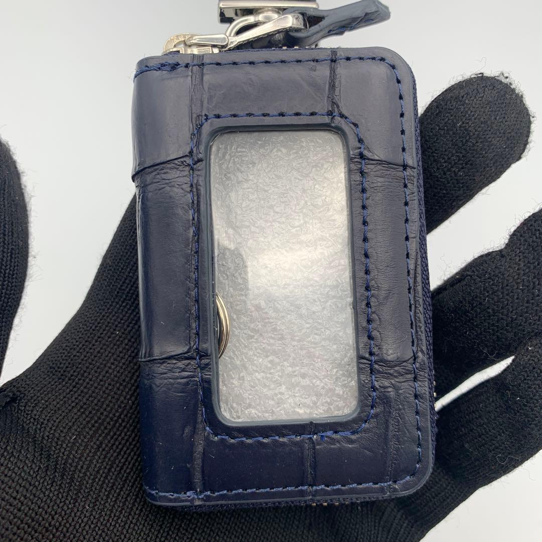 キーケース　クロコダイル　本革　キーホルダー　キーレス