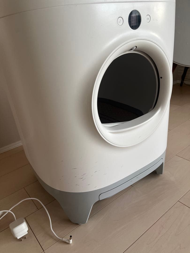 自動猫用トイレ 白