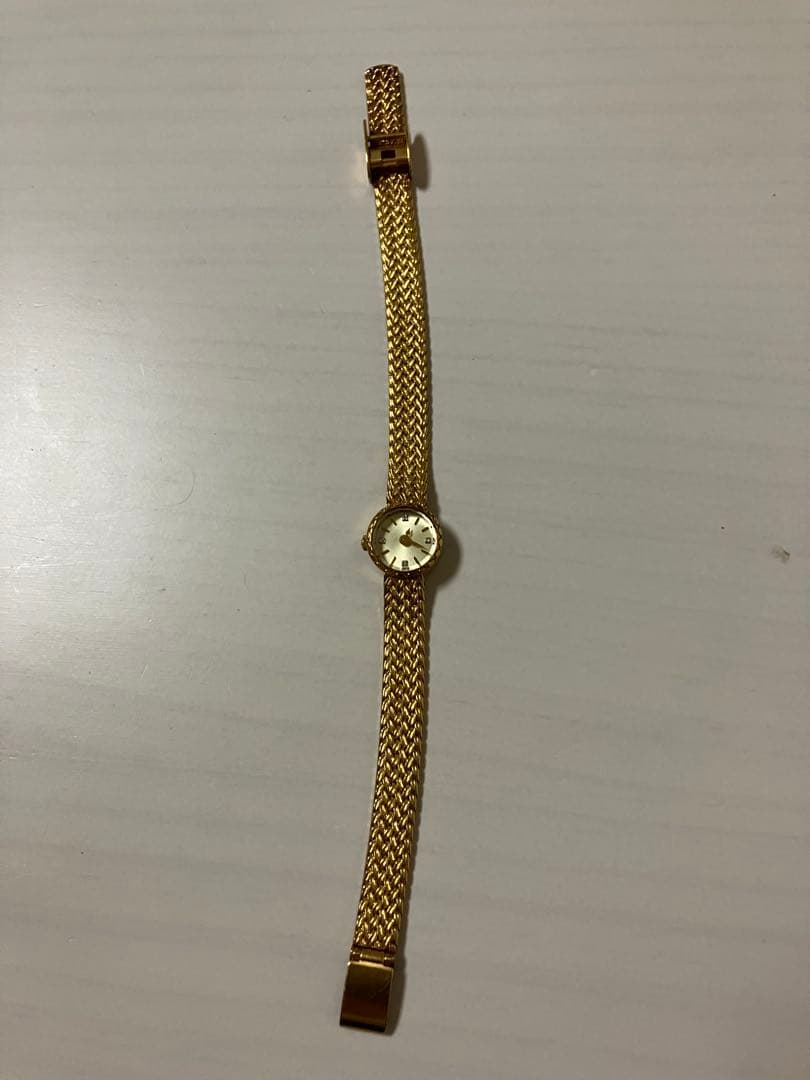 agete ラウンドフェイス ジュエリー 4Pダイヤモンド アガット 時計