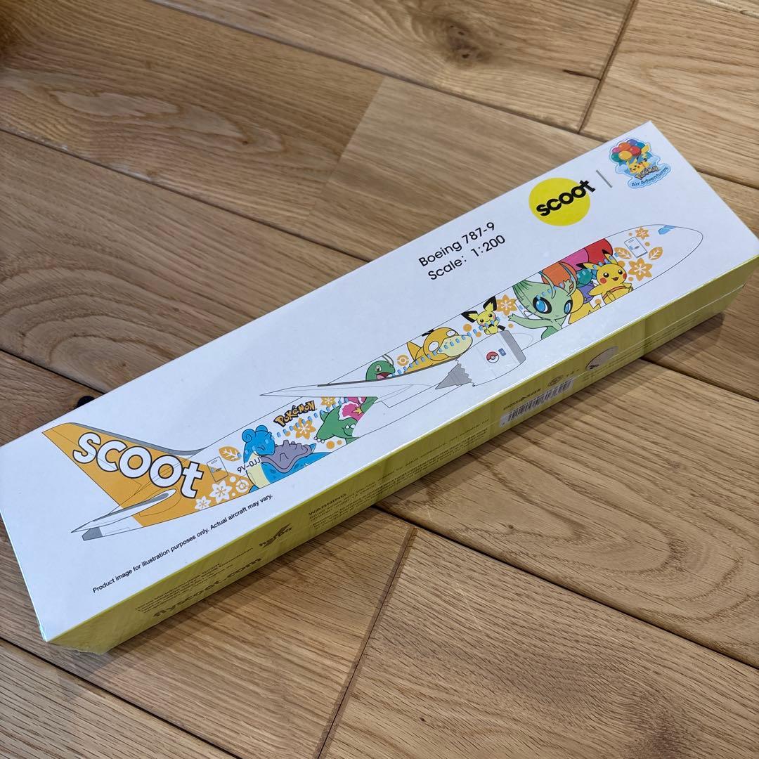 【新品】スクート機内販売限定品　B787-9ポケモン特別塗装1/200 飛行機