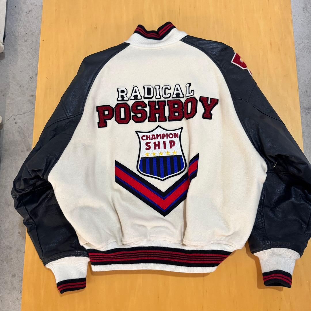 80’s poshboy スタジャン　ポッシュボーイ　本革