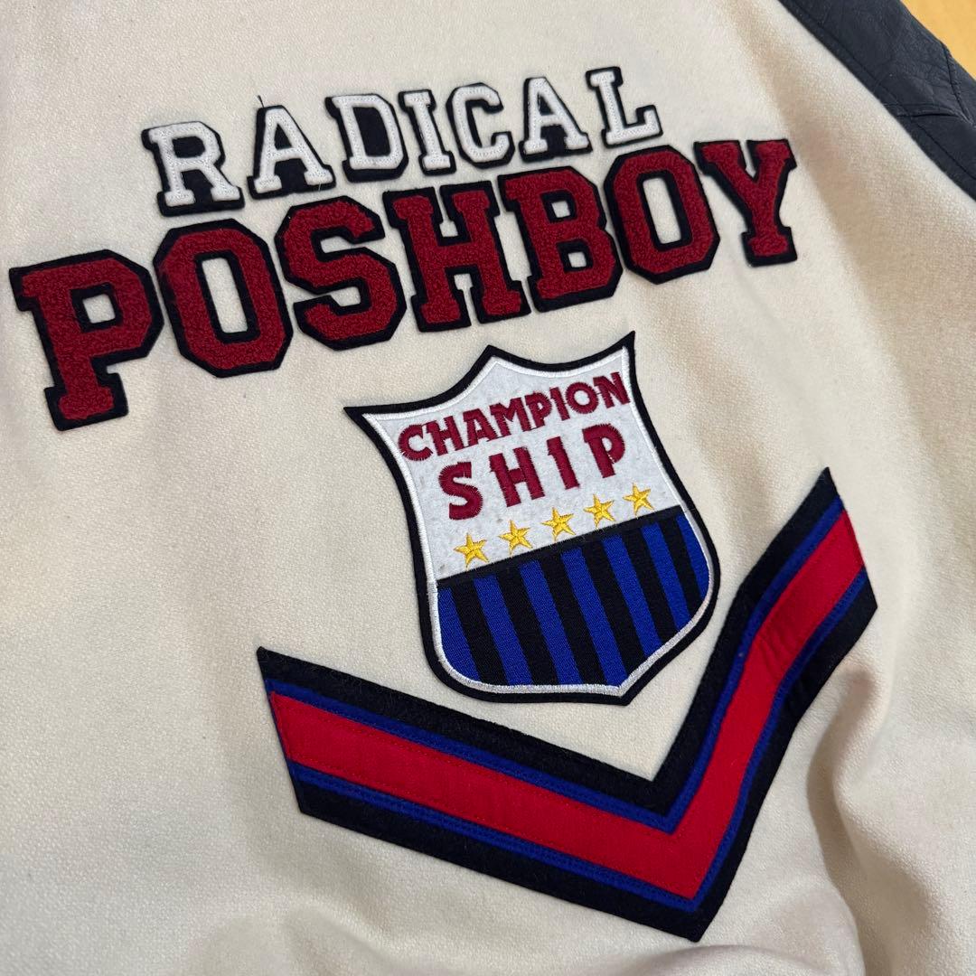 80’s poshboy スタジャン　ポッシュボーイ　本革