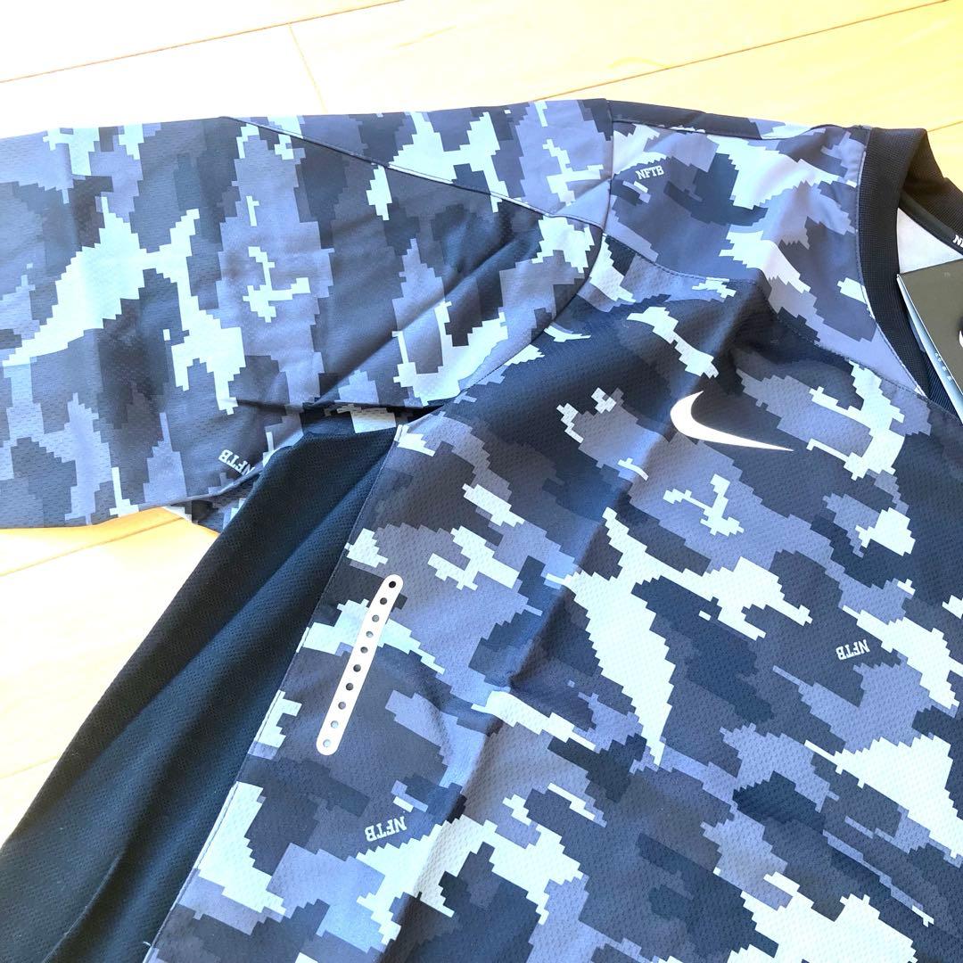 上のみ新品未使用人気カラーNIKEナイキ NFTBピステセットアップカモフラ