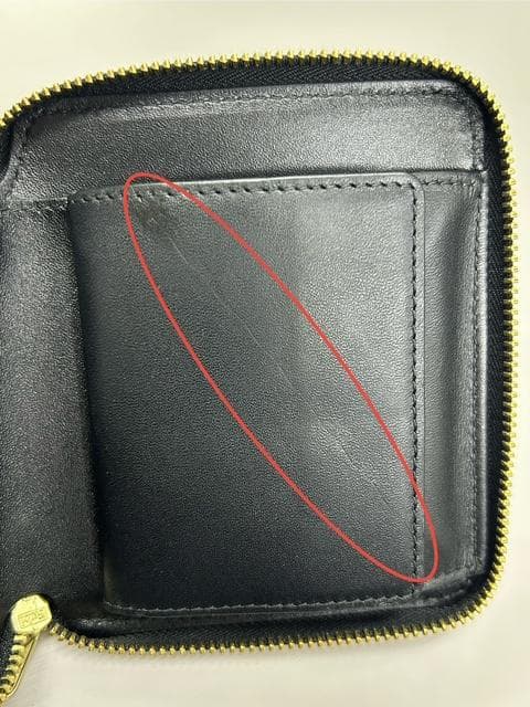 未使用 コムデギャルソン 財布 二つ折り財布 SA2100 ブラック