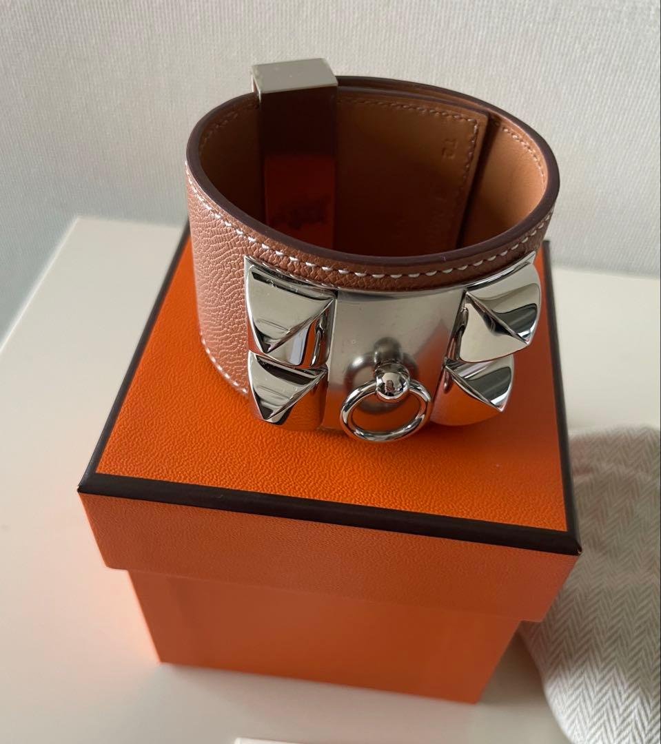 未使用　エルメス　コリエドシアン　ブレスレット　ゴールド　シルバーパラディウム