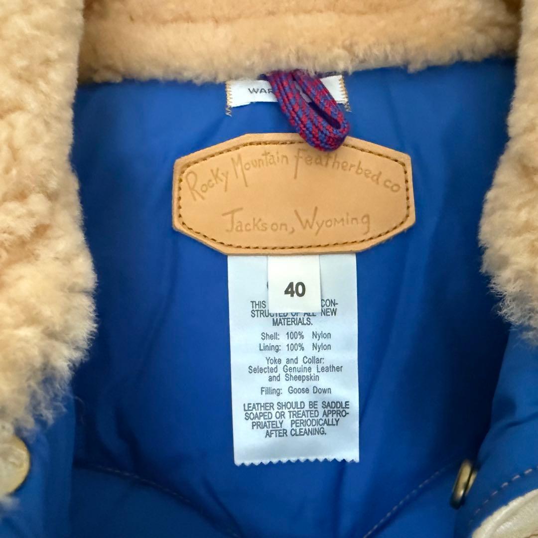 ロッキーマウンテンフェザーベッド／本革ヨーク／人気マスタード／40未使用