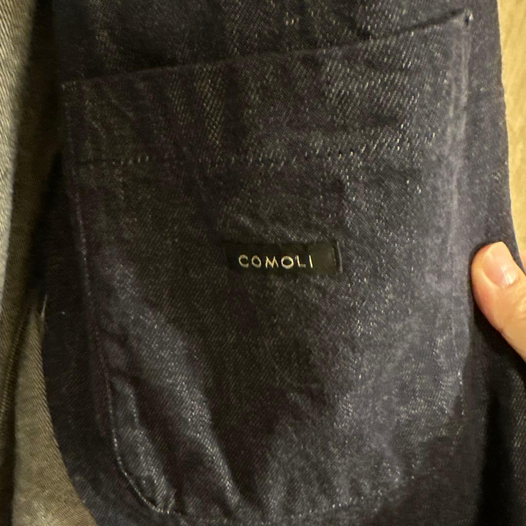 comoli ネイビーデニムジャケット