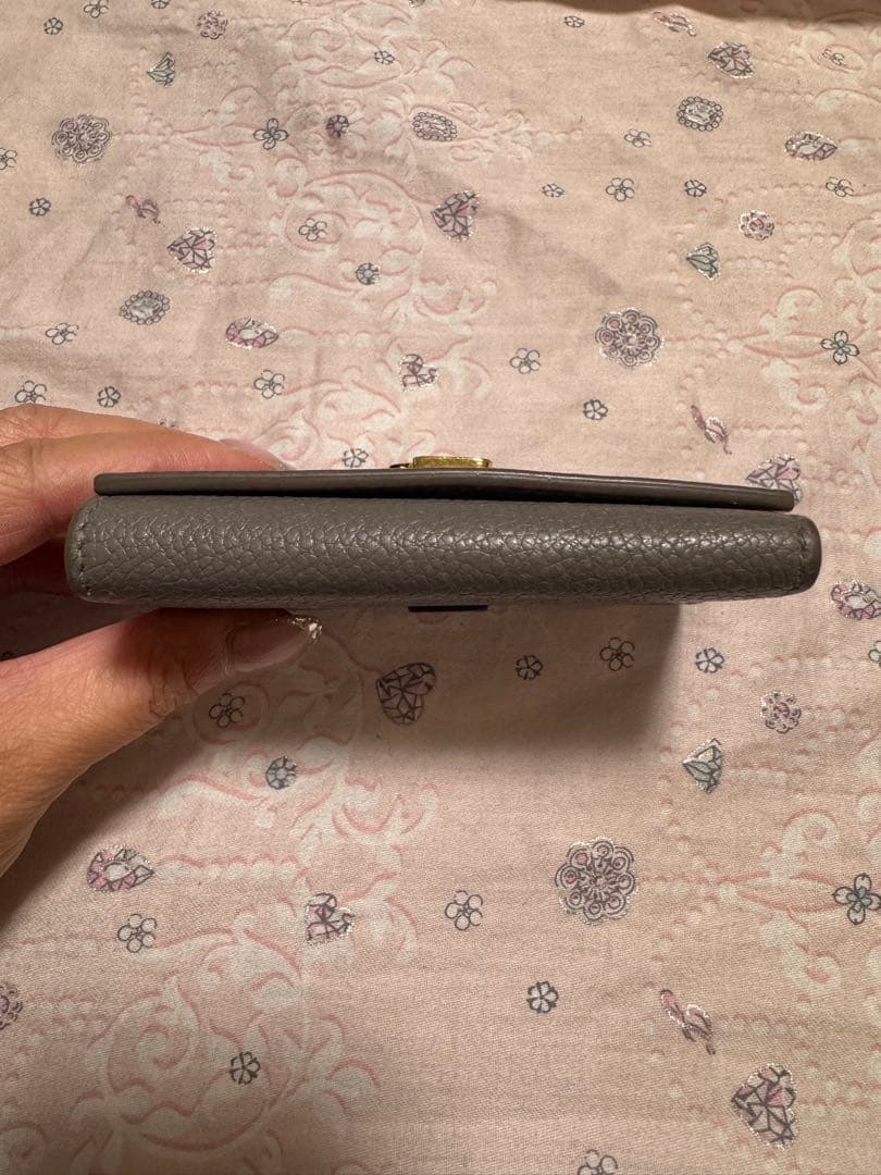 値下げ！YSL グレー レザー キーケース