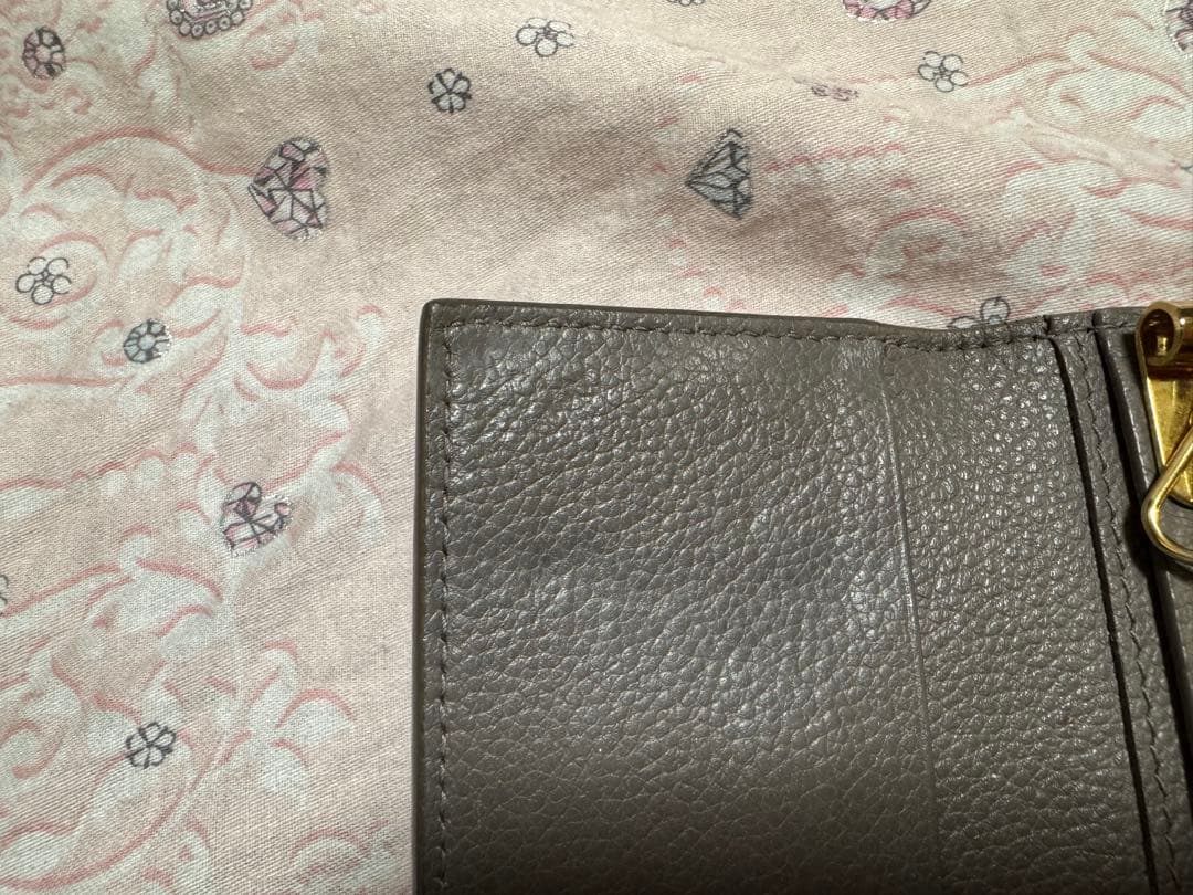 値下げ！YSL グレー レザー キーケース