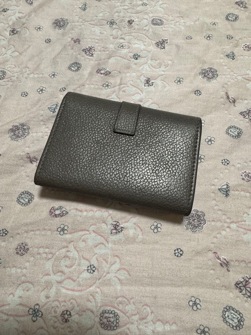 値下げ！YSL グレー レザー キーケース