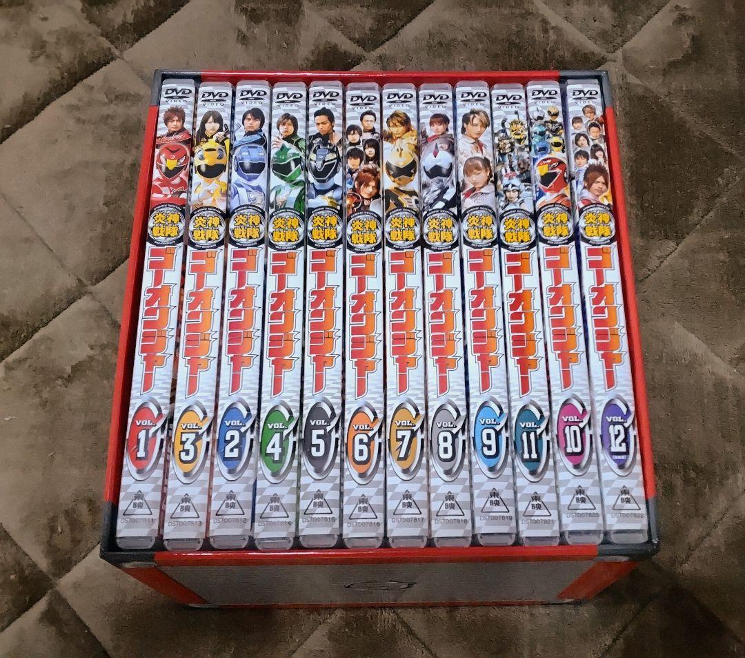 【美品】 炎神戦隊ゴーオンジャー 初回限定BOX DVD 全12巻