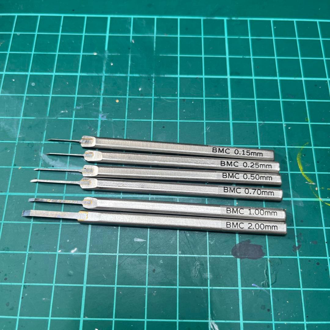 レ*ス様 スジボリ堂BMCタガネ0.15/0.25/0.50/0.70/1.00