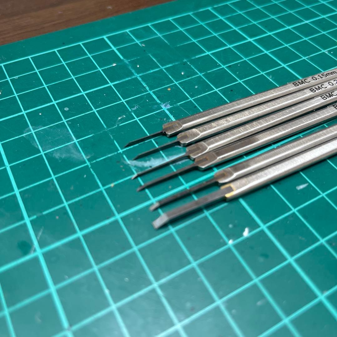 レ*ス様 スジボリ堂BMCタガネ0.15/0.25/0.50/0.70/1.00