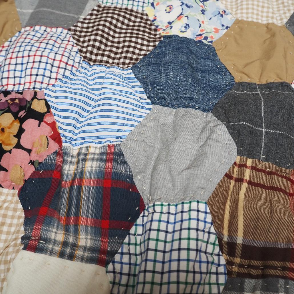 POLO RALPH LAUREN ポロベア パッチワーク キルティングスエット