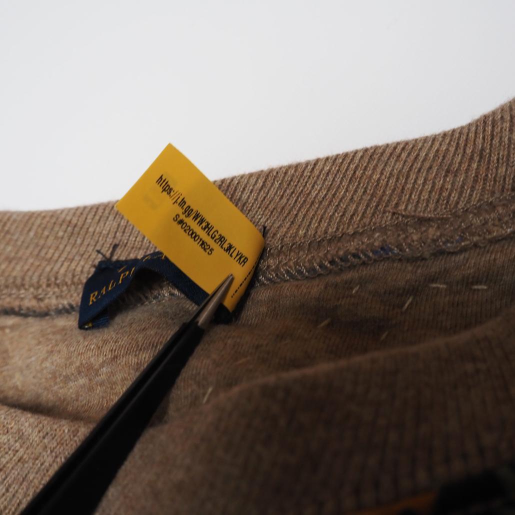 POLO RALPH LAUREN ポロベア パッチワーク キルティングスエット