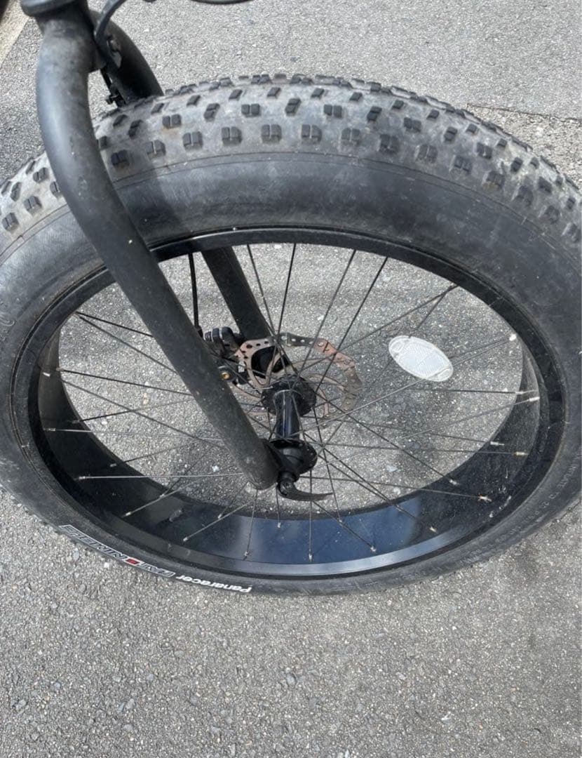 ファットバイク ブラック スチールフレーム